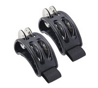 Cheerock Tamburelli neri per piedi, confezione da 2 strumenti musicali a percussione per adulti, per suonare la batteria, fornisce suoni ritmici extra