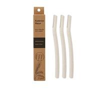 Cheeroyal 3/6PCS Lame Dermaplaning per Viso, Rasoio per Sopracciglia Biodegradabile WheatStraw Rasoio per Sopracciglia Pesca Peach Rasoi per il Viso per Uomini e Donne (3pezzi)