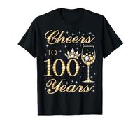 Cheers to 100 Anni, 100th Queen's Birthday 100 Anni Maglietta