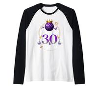 Cheers To 30 Years Old Wedding Anniversary 30th Birthday Maglia con Maniche Raglan