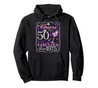 Cheers to 50 Fabulous Since 1975. Women’s 50th Birthday Felpa con Cappuccio