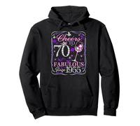 Cheers to 70 Fabulous Since 1955. Women’s 70th Birthday Felpa con Cappuccio
