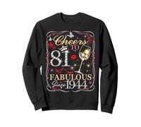 Cheers to 81 Fabulous Since 1944. Women’s 81st Birthday Felpa