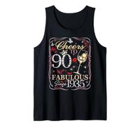 Cheers to 90 Fabulous Since 1935. Women’s 90th Birthday Canotta