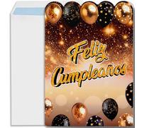 Cheerset Biglietto Auguri Compleanno 44x31 cm Cartolina Felice Compleanno Regalo Originale Compleanno Incontra Donna Uomo Amica (Soddisfa)