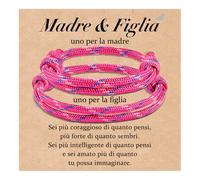 Cheerslife 2 Bracciale Madre e Figlia Regalo per Donna, Ragazza, Natale, Compleanno, Festa della Mamma, Ritorno a Scuola