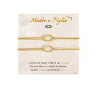 Cheerslife 2Pcs Bracciale Madre e Figlia Regalo per Madre e Figlia Bracciale Regali di Laurea Ispirazione Regalo Natale Compleanno Ritorno a Scuola per Mamma Ragazza 12 13 14 15 16 17 18 20 Anni Oro