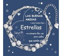 CheersLife Bracciale Amicizia Donna Bracciale Donna Argento 925 Alla Mia Migliore Amica Amicizia Regalo Migliore Amica Tre Vite e Tre Mondi Bracciale Amica Amicizia Regalo Compleanno di DonnaES