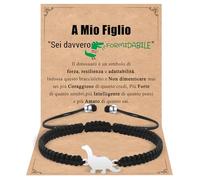 Cheerslife Bracciale Figlio Regali A Mio Figlio Regali per Ragazzi Bracciale dei Dinosauri Regali di Compleanno Ritorno A Scuola Laurea Bracciale Mamma Figlio Regali per Figlio da Mamma e Papà