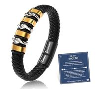 Cheerslife Bracciale Figlio Regali Pelle Ti Amo Sempre Bracciali Al Mio Regalo Per Figlio Compleanno Bracciale Cuoio Uomo Regalo Uomo Compleanno