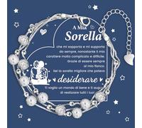 Cheerslife Braccialetti Amicizia Regalo Amica Bracciale Donna Regalo Compleanno Sorella Tre Vite E Tre Mondi Bracciale