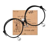 Cheerslife Regalo per Coppia San Valentino Regalo per Lui e Lei Bracciale Montagna Coppia Mare Regalo Fidanzato Fidanzata Coppia di Bracciali Relazione Distanza Bracciali Coppia Anniversario DE