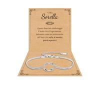 Cheerslife Regalo Sorella Speciale Originale Braccialetti Sorelle Bracciale Sorella Bracciale Sorelle Donna Regalo Donna Compleanno Laurea Natale
