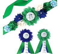 Cheerupp Kit di fasce per maternità a tema golf, baby shower, cintura per pancia e futuro papà e futuro papà, accessori per foto in gravidanza