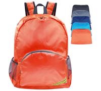 CHEESANHERR Zaino Pieghevole Ultraleggero, Zaino Trekking 20L, Foldable Backpack Zaino Hiking Zaino da Viaggio per Uomo Donna, Zainetto Piccolo per Escursione Ciclismo Sport Campeggio (Arancione)