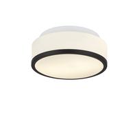 Cheese 2Lt Flush - Metallo nero e vetro bianco