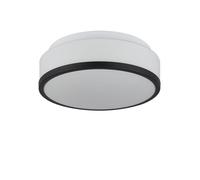 Cheese 2Lt Flush - Metallo nero e vetro bianco