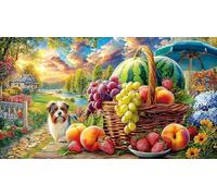 Cheese-and-fruit-platter-with-nuts-and-honey 1000 pezzi Puzzle per adulti Carta riciclata Gioco familiare divertente & stimolante Idea regalo perfetta per decorazione murale e regali 38x52/1000 pezzi