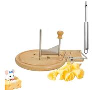 Cheese Curler Wheel with Lid,2025 New Cheese Curler Flower Maker Wheel Slicer, Stainless Steel Cheeses Shaver,for Chocolate Curls Decoration (Multi-functional model)