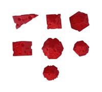 Cheese Dice - Board Game Dice | Game Playing Board Cheese Dices, Games Dices, 7 Pieces 3D Printed Toy Numbered Decoration For Professionals Beginners Adults Teens Colleagues Classmates Family