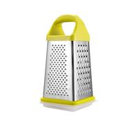 Cheese Grater - 4 Sided Stainless Steel Kitchen Box Grater with Storage Base, Vegetable Slicer and Shredder Tool, Fine Medium Coarse Grating and Slicing Kitchen Gadget, Multi Purpose Hand Graters