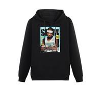 Cheese Scheme Carmelo Anthony Slam Cover Hoody Unisex Ptinted Hoodies Long Sleeve Men's Hooded with Pocket Black XXL
