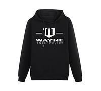 Cheese Scheme Wayne Enterprises Bruce Wayne The Joker Hoody Unisex Ptinted Hoodies Long Sleeve Men's Hooded with Pocket Black M