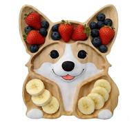 Cheese Serving Board - Dog Themed Multi-Compartment Platter, Salumi e dessert Serving Tray with Elegant Design, Kitchen Home Table Accessory for Entertaining and Parties
