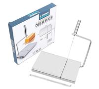 Cheese Slicer, Stainless Steel Cutter, Cheese Cutting Tool | Durable Kitchen Cheese Slicing Accessory | Replacement Wire Cheese Slicer Set, Adjustable Hard Soft Cheese Portioning Utensil