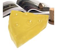 Cheese Stress Toy - Soft Sensory Squeeze Companion for Relaxation | Fun Food Inspired Fidget Accessory with Flexible Texture, Portable Desk Toy for Travel Classroom