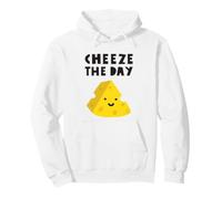 Cheese The Day Funny Cheese Felpa con Cappuccio
