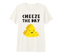 Cheese The Day Funny Cheese Maglietta Premium