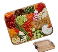 Cheese Tray - Practical Wooden Kitchenware | Salumi Boards with Lid | Kitchen Serving Dishes | Cheese Board Cheese Serving Tray for Christmas, San , Ringraziamento