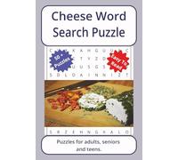 Cheese Word Search Puzzle: Word searches about Cheese, with easy to read print | 6 x 9 inches. 110 pages | 50+ puzzles _ Gifts for Vacations, Holidays.