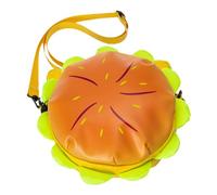 Cheeseburger, borsa a forma di hamburger | Borsa a tracolla Burger dei cartoni animati, borsa messenger Cheeseburger cartone animato, tote multi-tasca simulato Hamburger per viaggio in pieno, Senza