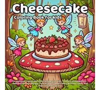 Cheesecake Coloring Book: Fun and Easy Cheesecake Coloring Pages for Kids, Toddlers, and Beginners - Delicious Dessert Designs, Cute Animals, Sweet Treats, Birthday Cakes, and Magical Scenes to Color