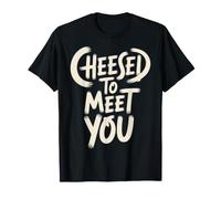 Cheesed To Meet You Cheddar di Giochi di Parole da Latte - Maglietta
