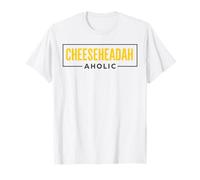 CheeseheadAholic per Appassionati di buongustai e Amanti del Formaggio, Donne e Uomini Maglietta