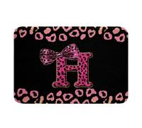 Cheetah Bow Leopard Bow Initial H Tappeti Per Porta D'Ingresso Resistente Tappeto Porta Zerbino Ingresso Per Scale Zona Porta 40x60Cm