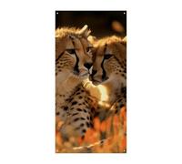 Cheetah Love Door Cover Banner Party Decor Forniture Portico Appeso Banner Personalizzazione Festone Per Vacanze Compleanno Giardino Prato