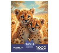 Cheetah Puzzle Giochi 1000 Pezzi Regalo Per Lui E Per Lei Arte Animal Puzzle Adulti Foto 70x50cm/1000pcs