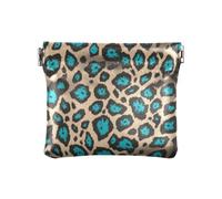 Cheetah Skin Print Teal Moda Donne Portafoglio in Pelle Contanti Comodo Cash Coin Purse per gli Uomini Donne Viaggio monedero Chico para monedas