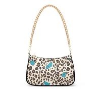 Cheetah Turquosie trendy catena fanny pack per le donne borsa a tracolla per le donne per le madri, Ghepardo turchese
