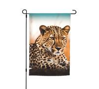 Cheetah Waiting for an Opportunity Bandiere per esterni 30,5 x 45,7 cm Stampa su entrambi i lati Bandiera da giardino Bandiere per esterni Bandiera per vacanze Bandiera con occhielli Bandiera da