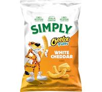 Cheetos Cheese Snacks, Simply White Cheddar Puffs, 8 oz