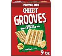 Cheez It Grooves Sharp White Cheddar, 9 Ounce