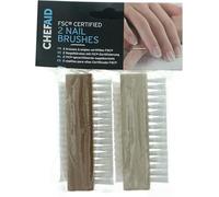 Chef Aid 10E01109 Pennelli per Unghie in, Legno, Beige, 3.7 x 12 x 16 cm, 2 unità