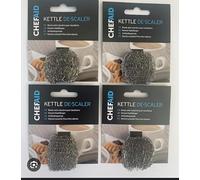 Chef Aid - Disincrostante per bollitore a Ciambella, in Acciaio Inox, 4 Pezzi, Colore: Argento