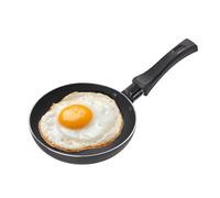 Chef Aid Mini padella antiaderente in alluminio, misura 14 cm di larghezza e ideale per friggere uova o porzioni singole, viene fornita con un manico resistente al calore, adatta per fornelli a gas o