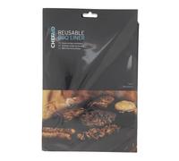 Chef Aid Pellicola per barbecue, riutilizzabile, antiaderente, per grigliare e cucinare all'aperto, adatta anche per forni interni, 50 x 40 cm, colore: nero